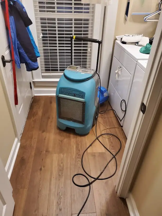 Commercial dehumidifier deployed for Flood Damage Cleanup in Sparks